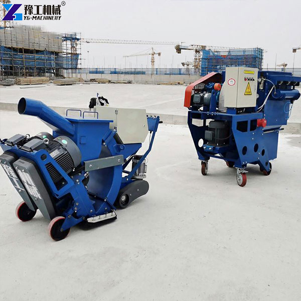 concrete floor bead blaster application