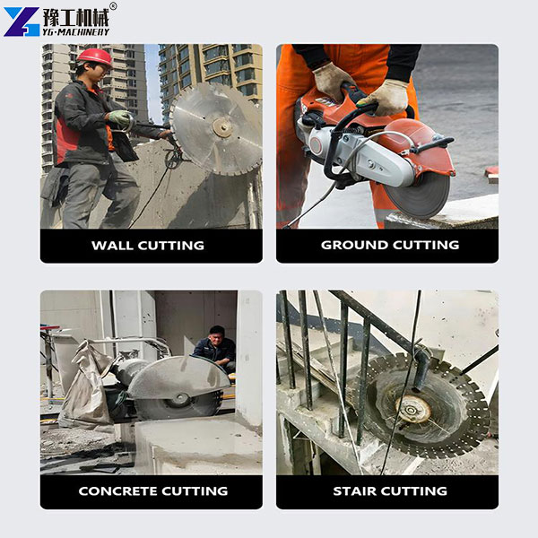 concrete wall cutting saw application