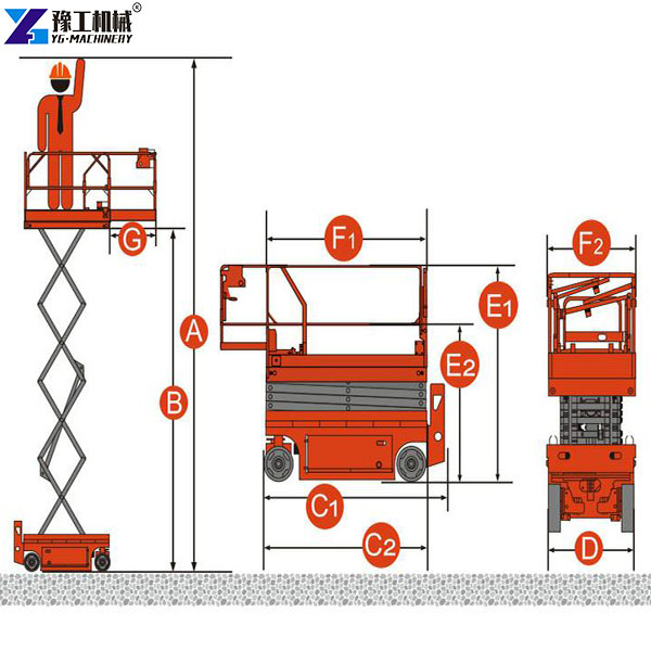 high quality motorised scissor lift