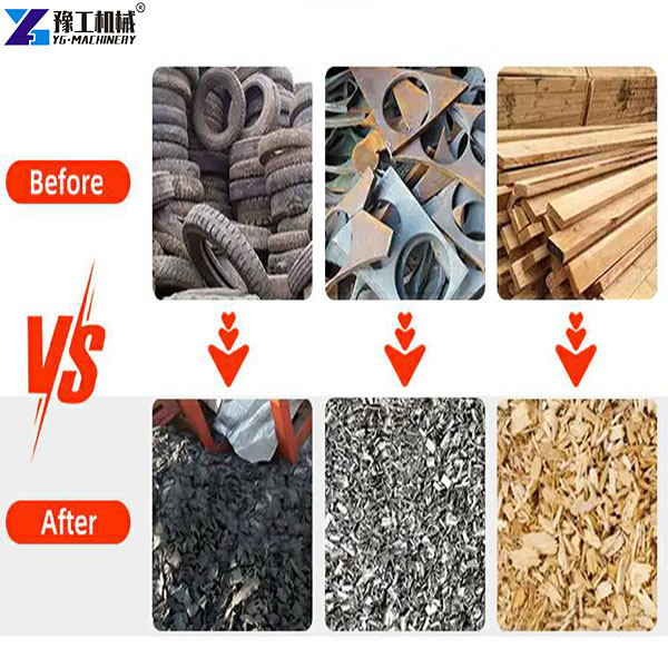 rubber tire shredding machine effects