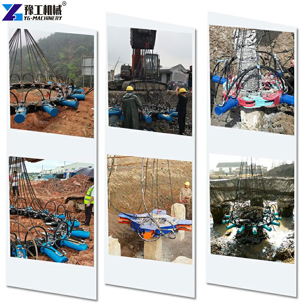 concrete pile cutter appliaction