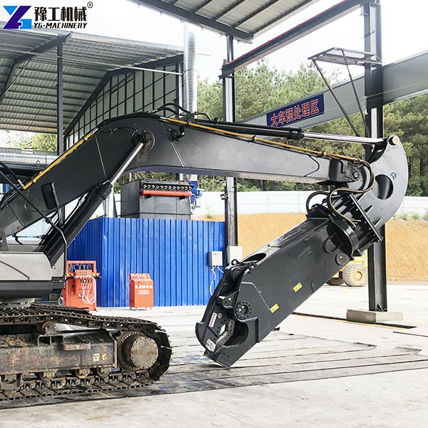 metal shear excavator application