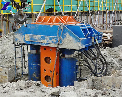 H-beam hydraulic pile extractor