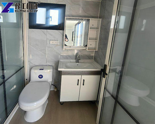 bathroom of prefab cargo container homes
