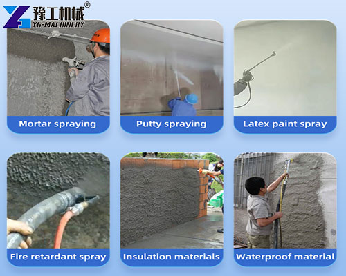 cement mortar sprayer application