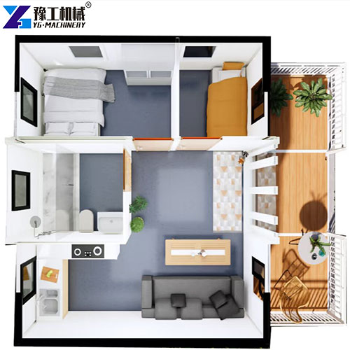 container foldable house interior structure