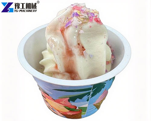 ice cream with jam