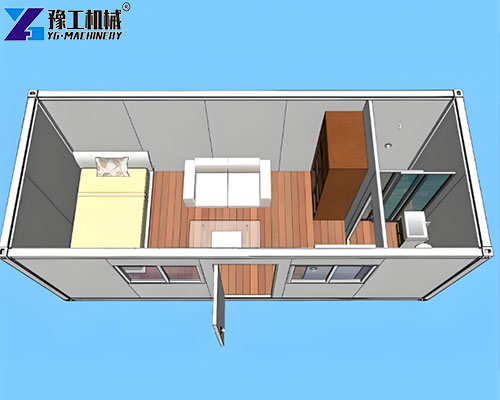 internal layout of small folding house