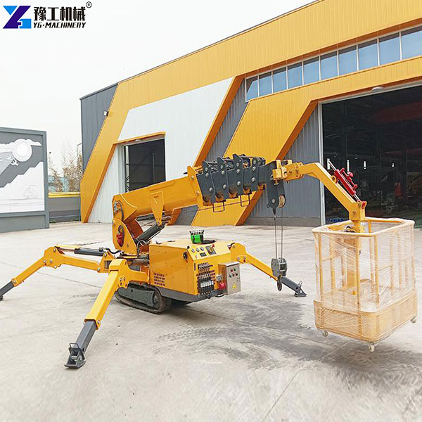 mini spider crane for sale with basket