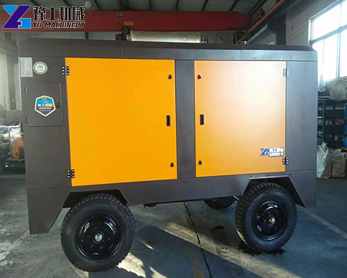 portable diesel compressor in factory
