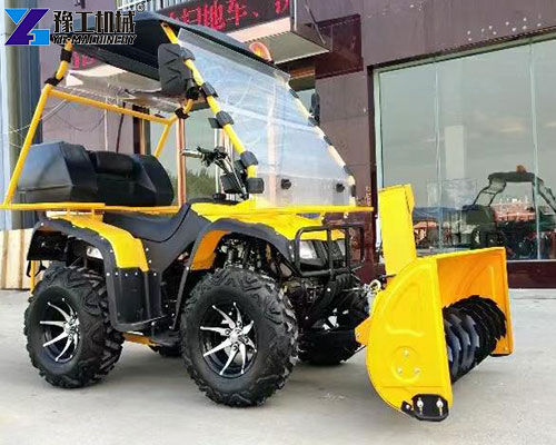 riding snow removal equipment with snow throwers