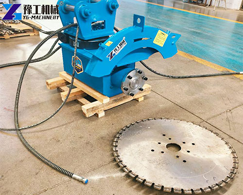 rock saw attachment for excavator