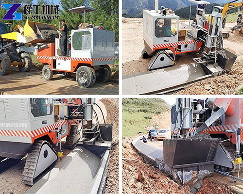 slipform kerb machine application