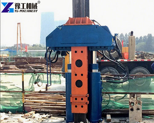 vibratory pile extractor application