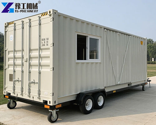YG's container house on wheels