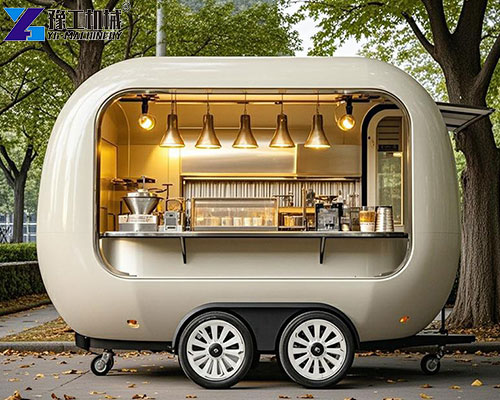YG's round food trailer