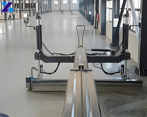 application of laser concrete screed machine