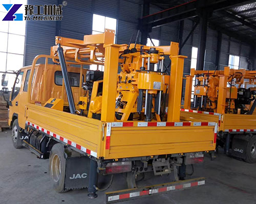 borehole drilling truck