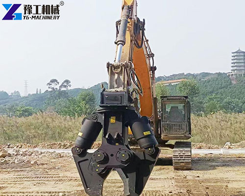 metal shear excavator