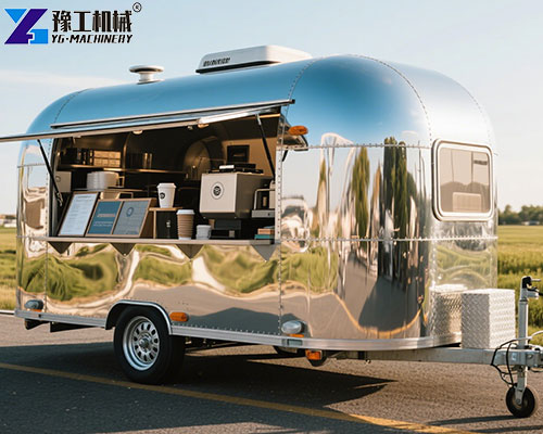 mirror surface mobile vending trailer