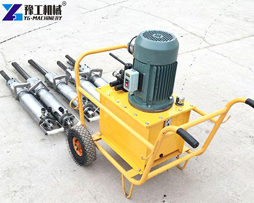 rock splitting machine real shot