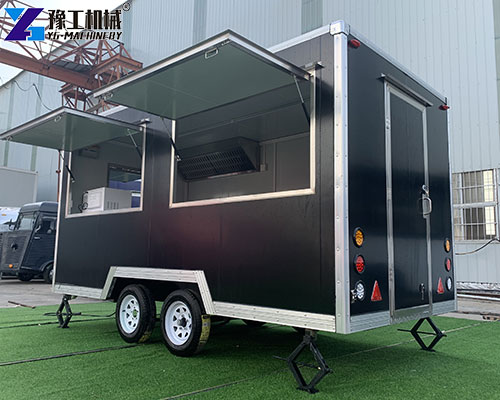 square portable kitchen trailer