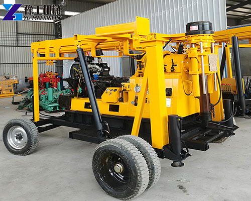 trailer mounted water well drilling rig