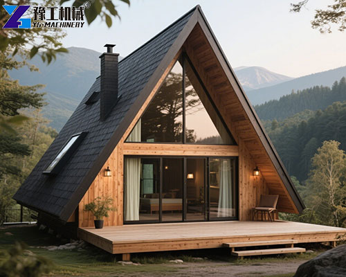 triangle tiny home in scenic area
