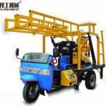 tricycle-mounted borehole drilling rig