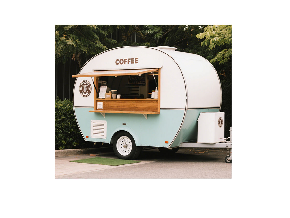 YG Machinery's custom coffee trailer