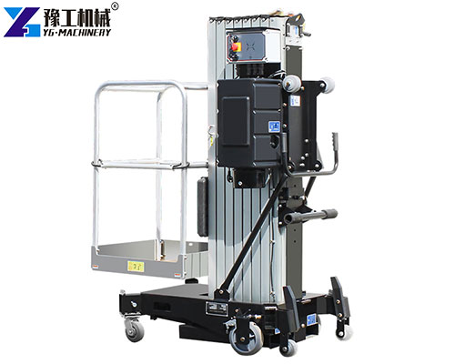 YG's vertical man lift