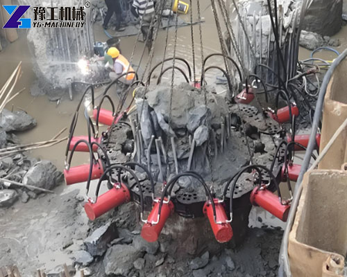 concrete pile cutter application