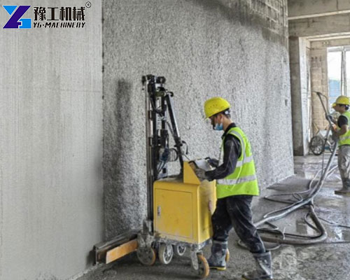 automatic plaster machine application