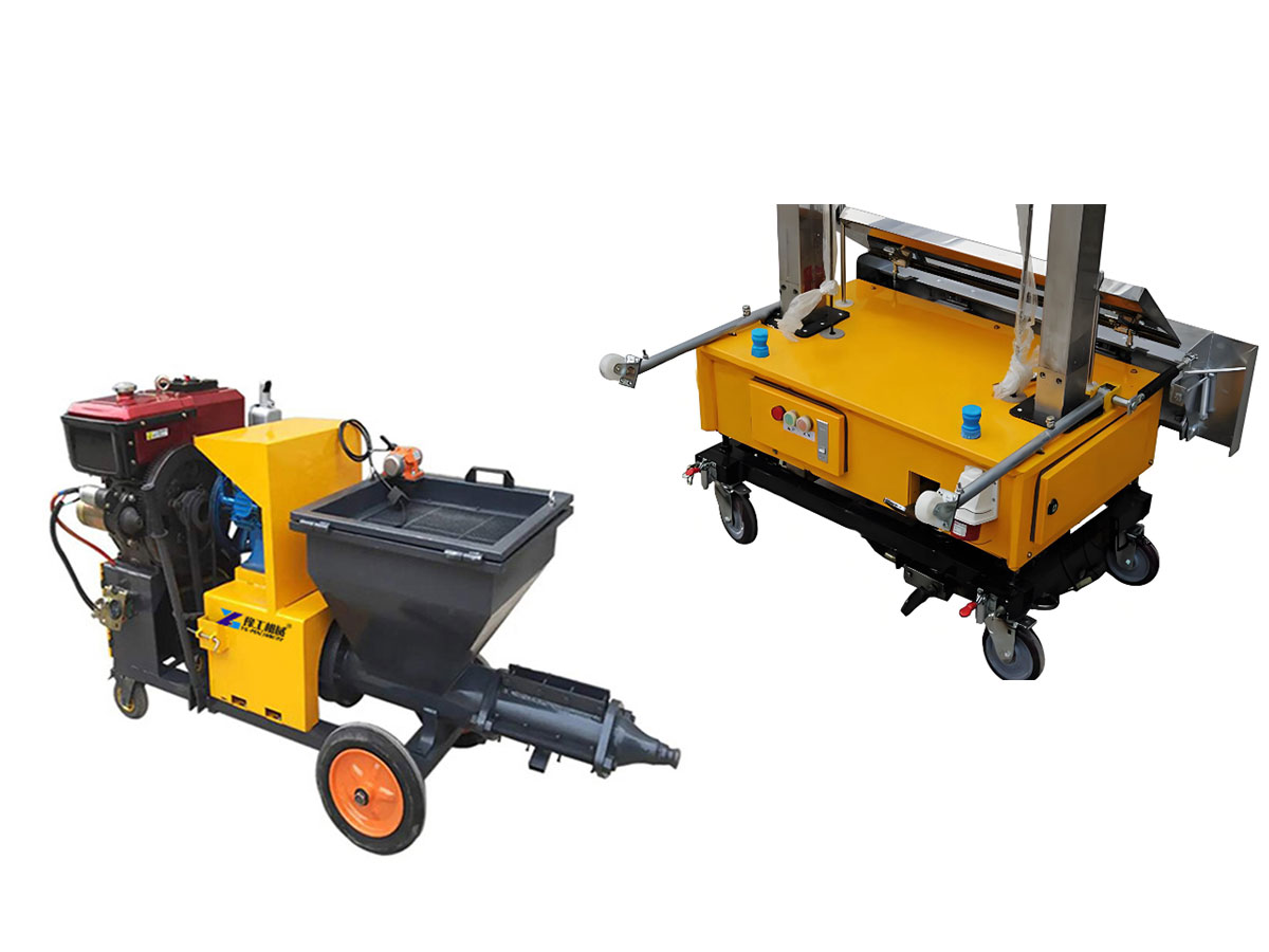 mortar sprayer machine + auto wall plastering machine