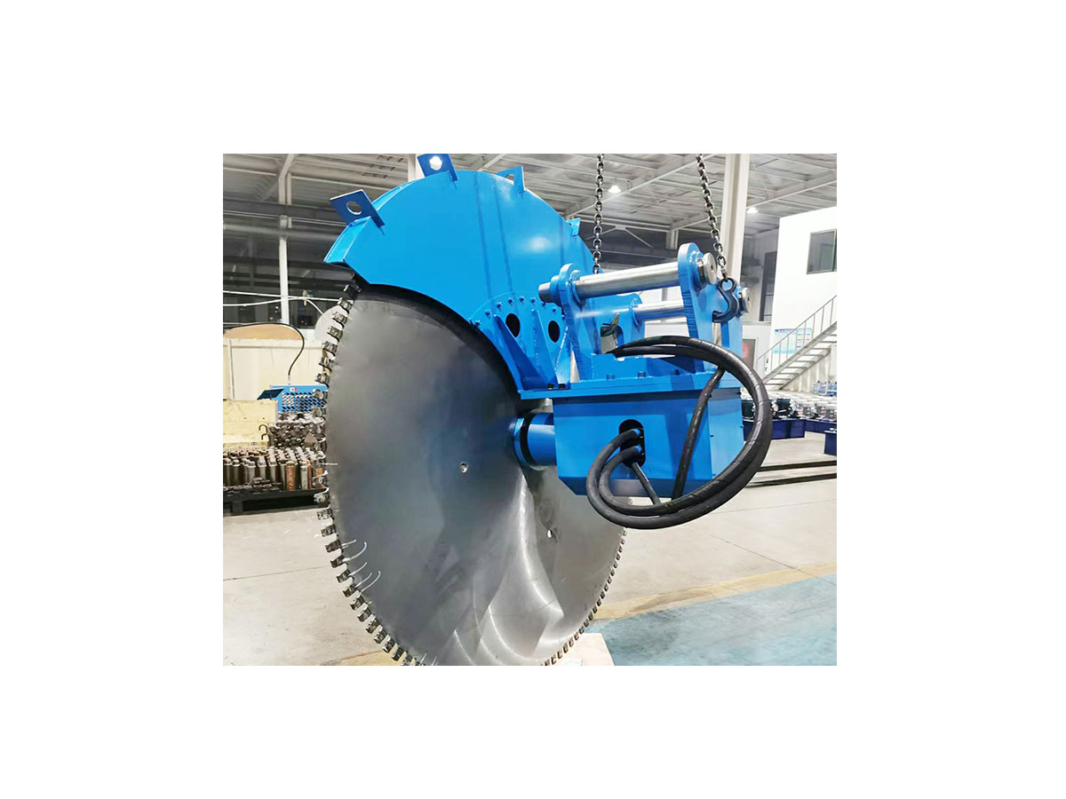 YG Machinery's excavator rock saw attachment