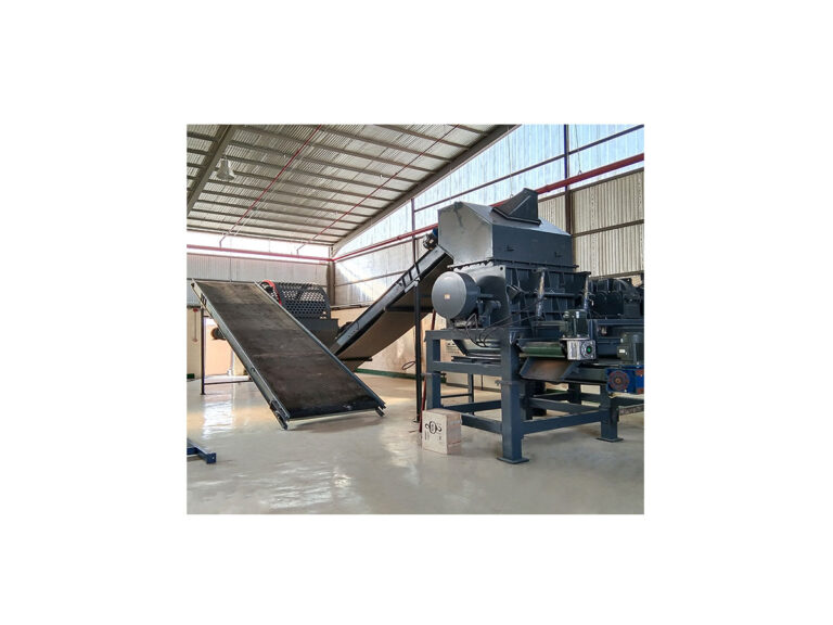 YG Machinery's waste tire recycling line