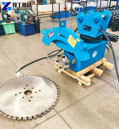 rock saw attachment for excavator