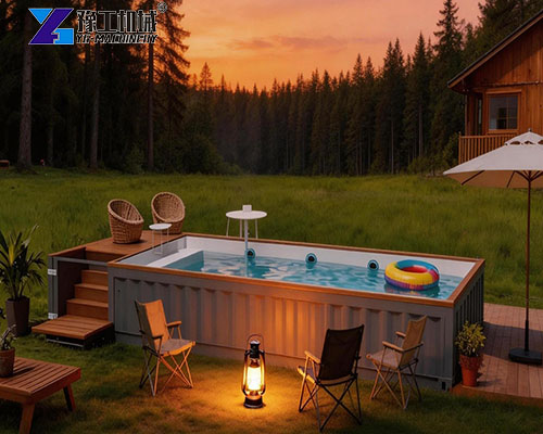 prefab container pool application