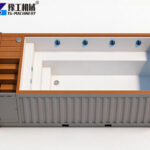 Prefab Container Pool small shipping container pool