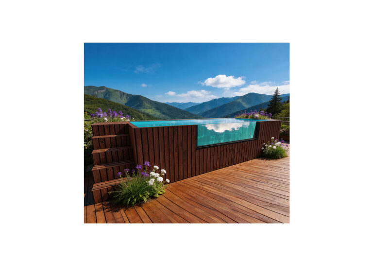 YG Machinery's container pool with window