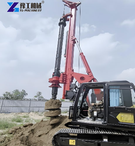 hydraulic rotary piling rig application