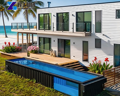 prefab container pool application