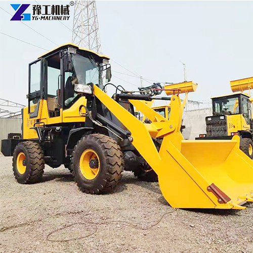 powerful wheeled front loader