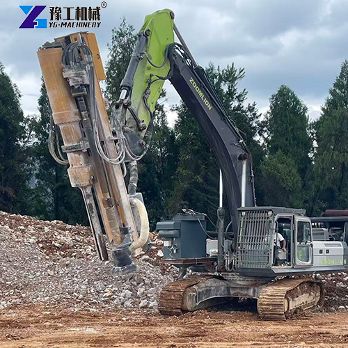 excavator rock drill and splitter
