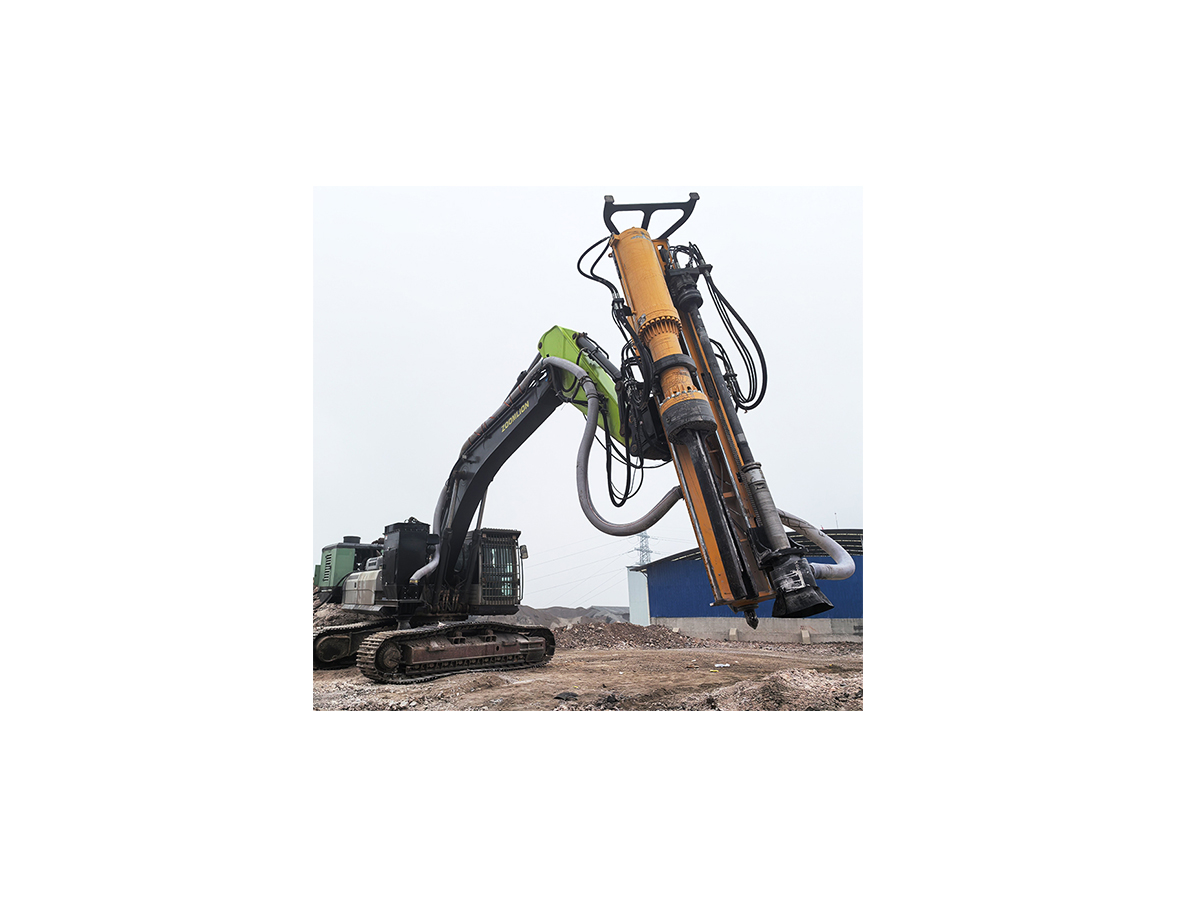 YG factory excavator mounted rock drill and splitter