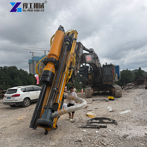 excavator rock drill and splitter attachment for sale