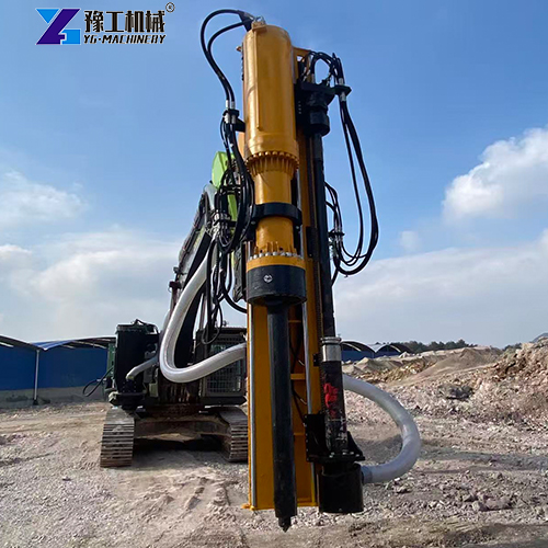 excavator rock drill and splitter attachment
