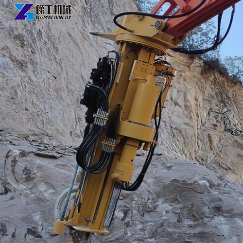 excavator mounted integrated rock drill & splitter