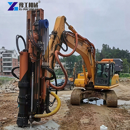 heavy duty excavator mounted integrated rock drill & splitter